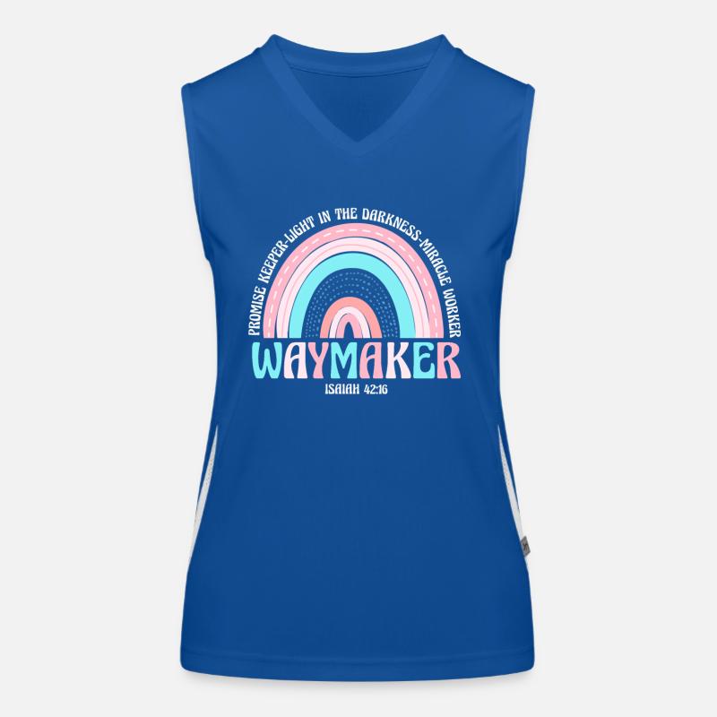Wegweiser, Versprechenshüter, Wundertäter Funktionelles Kontrast-Tank Top für Frauen