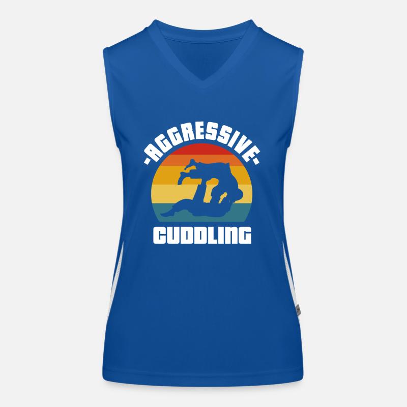 Aggressive Cuddling Retro Jiu Jitsu Kampfsport Funktionelles Kontrast-Tank Top für Frauen