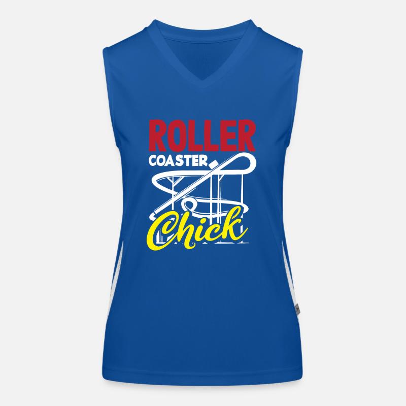 Achterbahn Abenteuer Chick Funktionelles Kontrast-Tank Top für Frauen