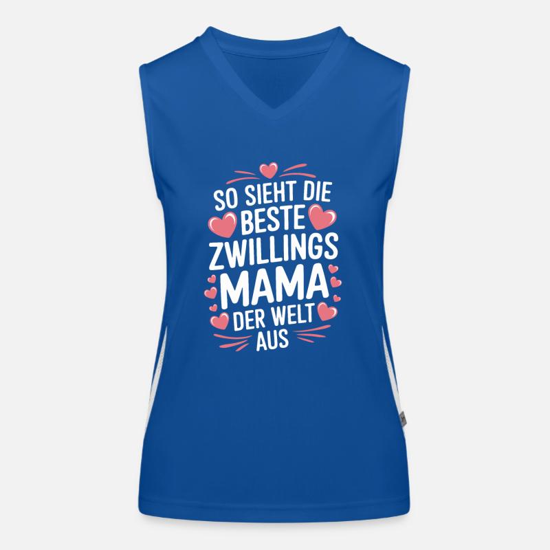Zwillingsmama Zwillings Mutter Zwillinge Mama Funktionelles Kontrast-Tank Top für Frauen