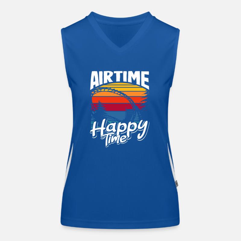 Airtime Achterbahn Glücklich Zeit Funktionelles Kontrast-Tank Top für Frauen