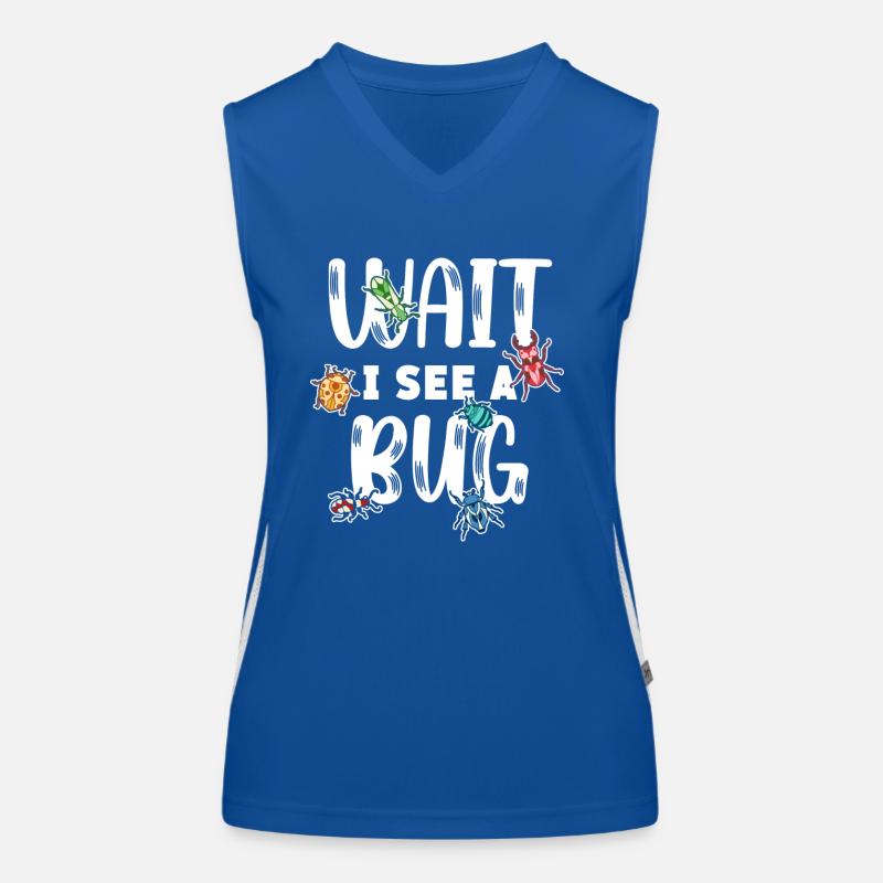Wait, I see a bug explorer adventure Women's Functional Contrast Tank Top