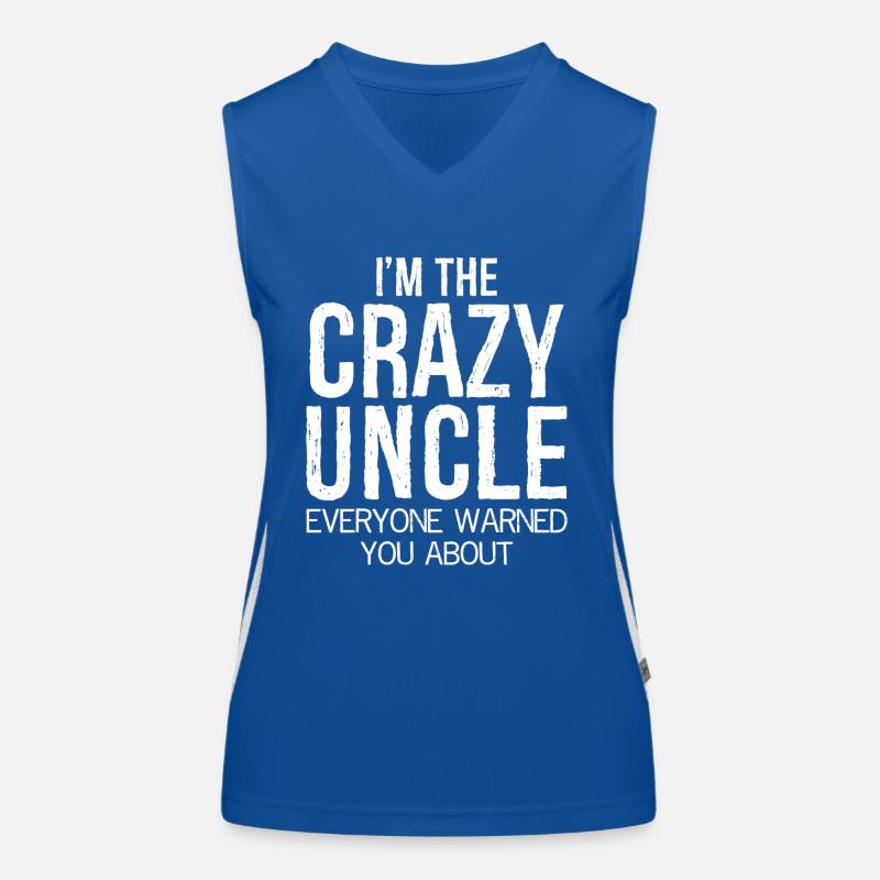 I'm the crazy uncle Women's Functional Contrast Tank Top