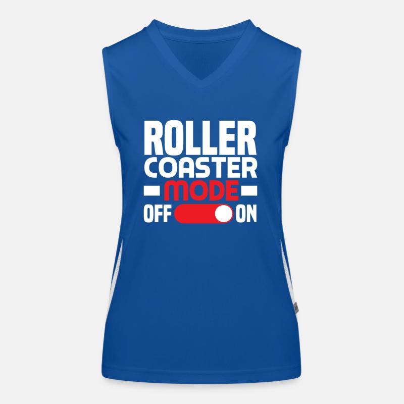 Achterbahn Modus Ein Aus Erleben Funktionelles Kontrast-Tank Top für Frauen