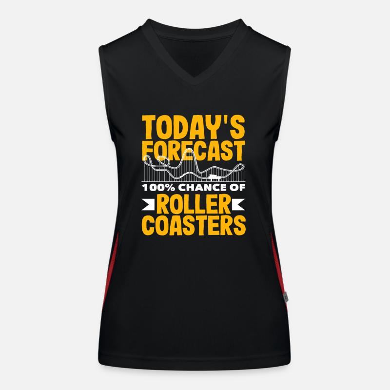 Today's Prediction: 100% Roller Coasters Women's Functional Contrast Tank Top