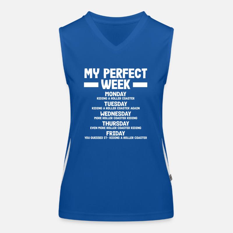 Achterbahn Perfekte Woche Spaß Funktionelles Kontrast-Tank Top für Frauen