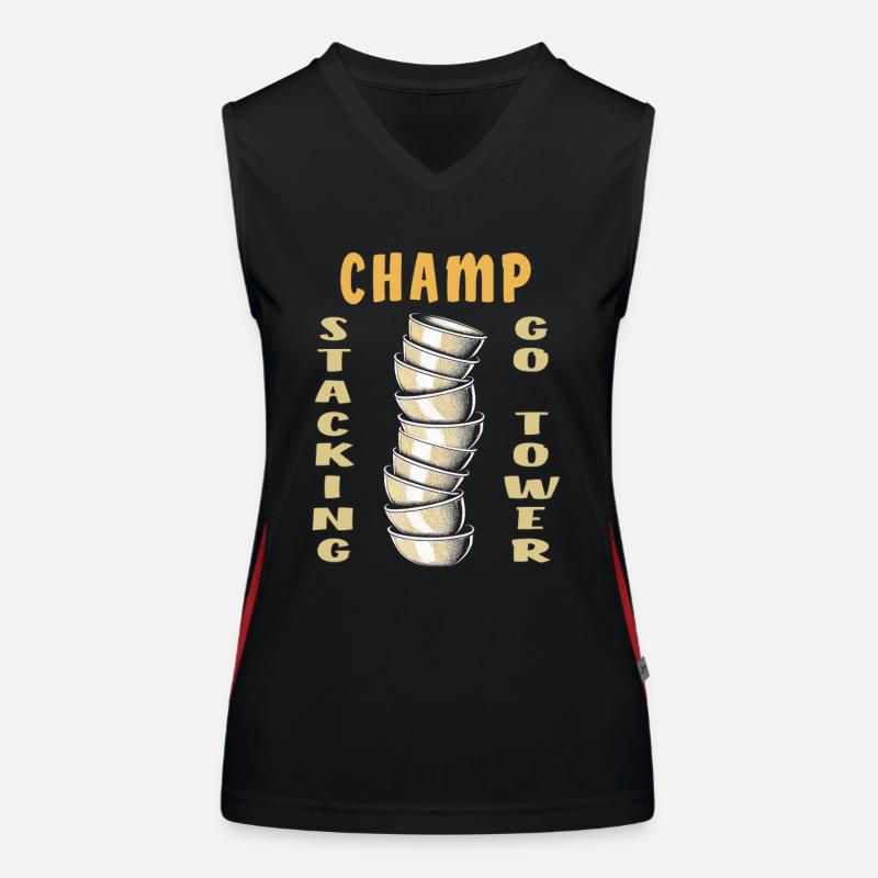 CUP STACKING CHAMP GO TOWER Women's Functional Contrast Tank Top