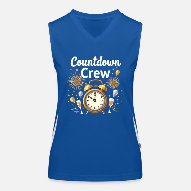 Countdown Crew Funktionelles Kontrast-Tank Top für Frauen