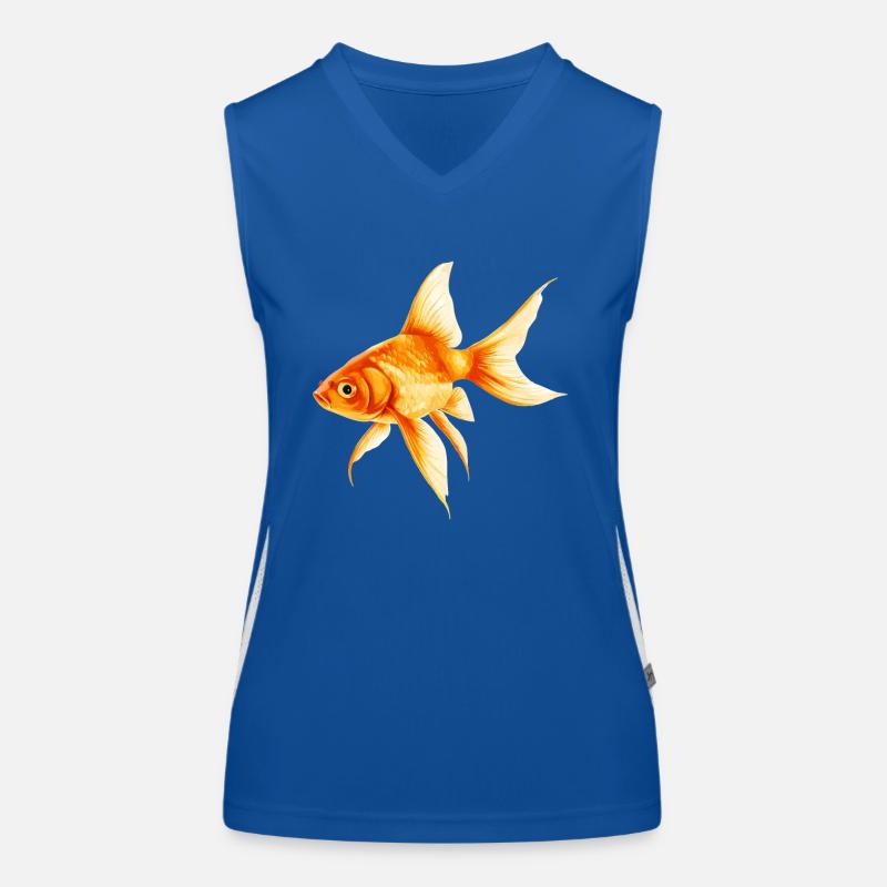 poisson rouge Débardeur respirant contrasté Femme