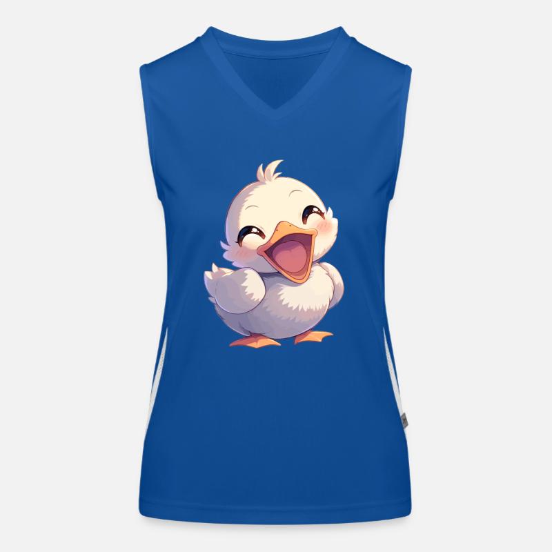 Gänse Gans Funktionelles Kontrast-Tank Top für Frauen