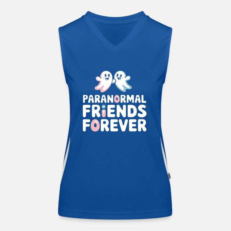 Paranormal Comedy Funny Ghost Humor Lighthearted Women's Functional Contrast Tank Top