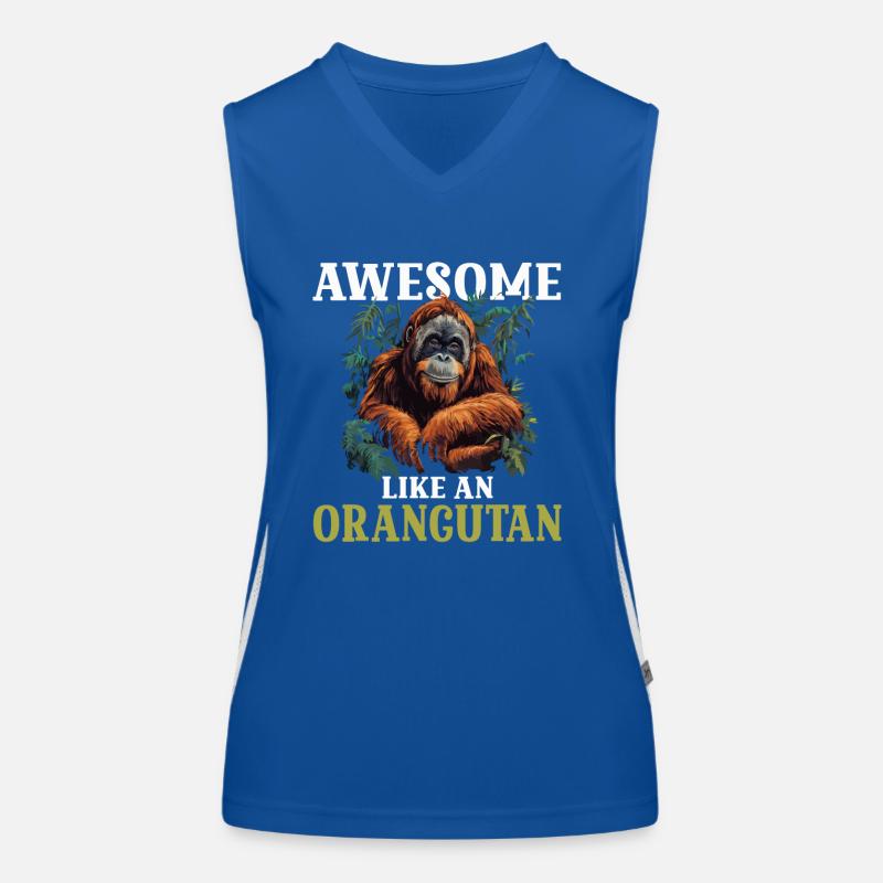 Awesome Like An Orangutan – Sei Wild und Funktionelles Kontrast-Tank Top für Frauen