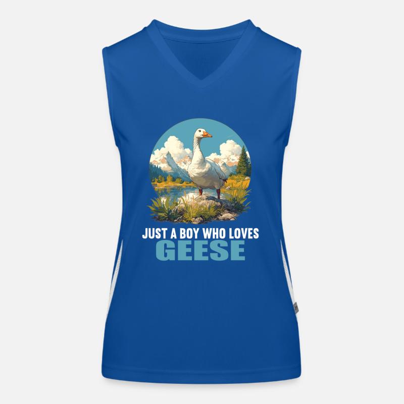 Gänse Gans Funktionelles Kontrast-Tank Top für Frauen