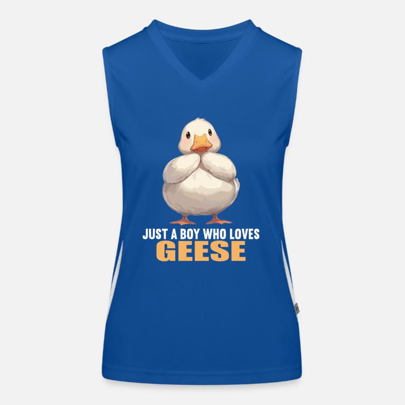 Gänse Gans Funktionelles Kontrast-Tank Top für Frauen