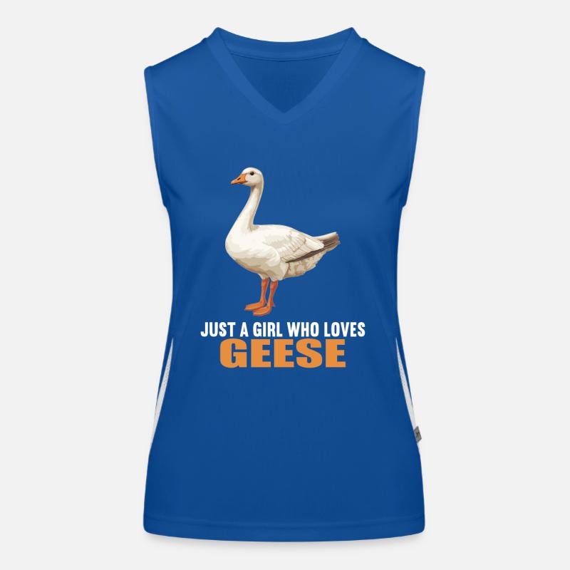 Gänse Gans Funktionelles Kontrast-Tank Top für Frauen