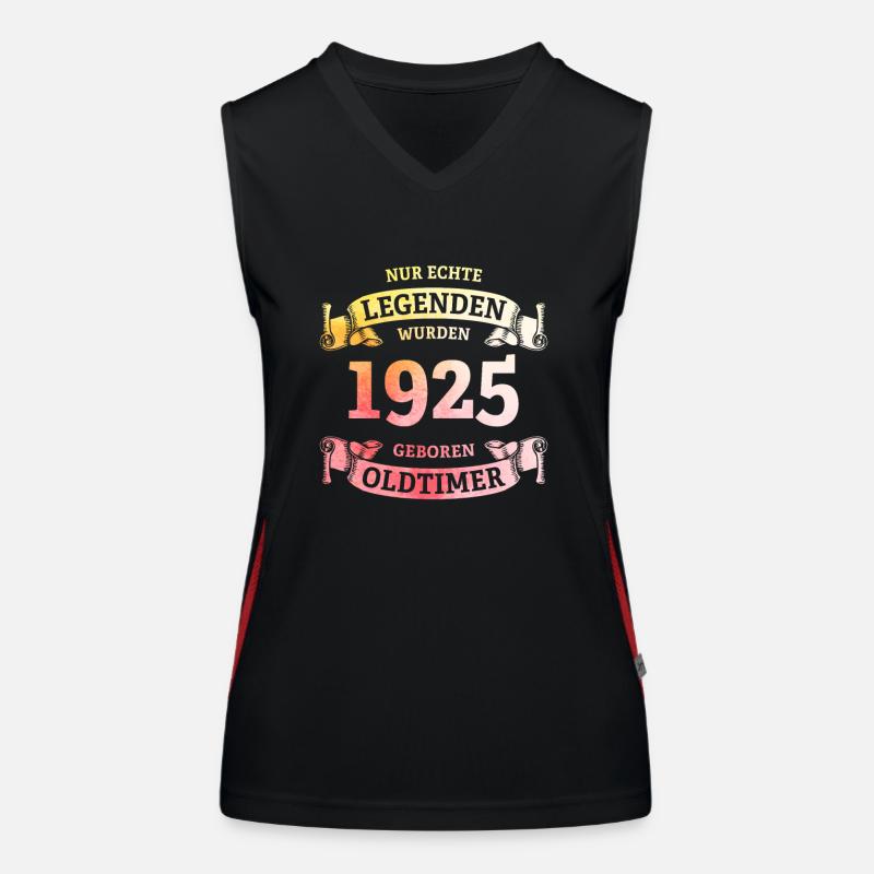 Echte Legenden wurden 1925 geboren 100. Geburtstag Funktionelles Kontrast-Tank Top für Frauen