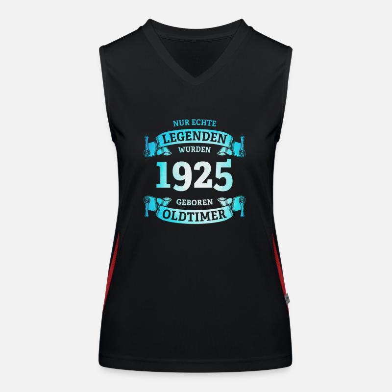 Echte Legenden wurden 1925 geboren 100. Geburtstag Funktionelles Kontrast-Tank Top für Frauen