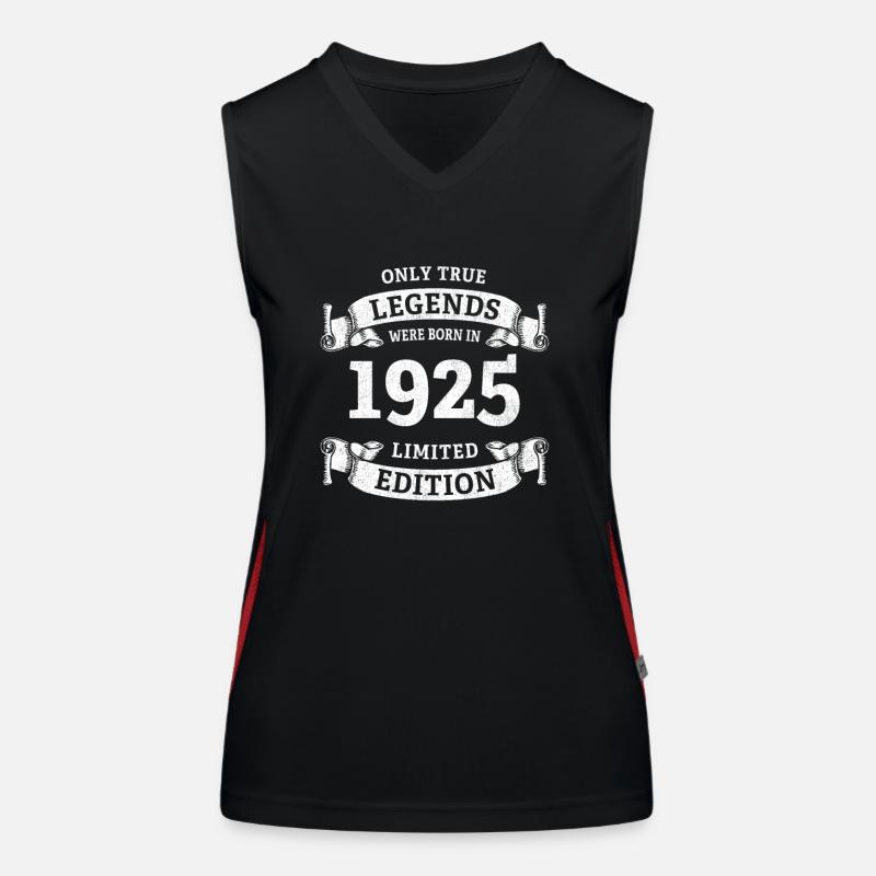 Echte Legenden wurden 1925 geboren 100. Geburtstag Funktionelles Kontrast-Tank Top für Frauen