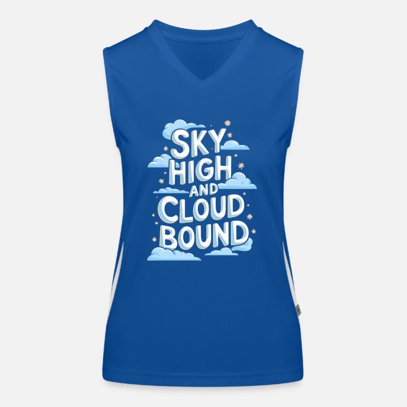 Cloud View, Relaxing Sky, Dreamy Women's Functional Contrast Tank Top