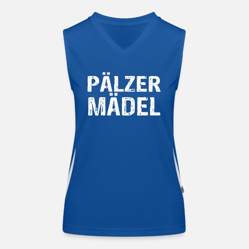 Pälzer Mädel Funktionelles Kontrast-Tank Top für Frauen