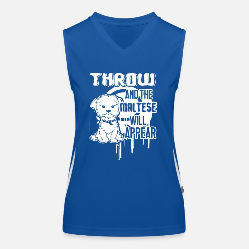 Maltese Will Appear Women's Functional Contrast Tank Top