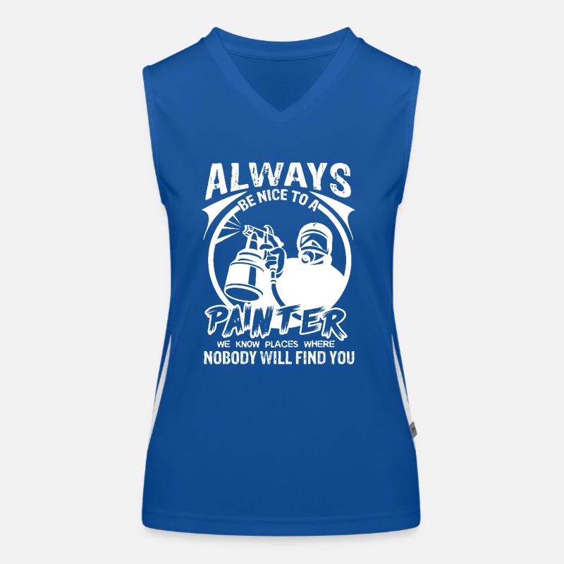 Painter Always Be Nice To Painter Women's Functional Contrast Tank Top