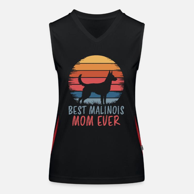 Belgischer Schäferhund Spruch Malinois Geschenk Funktionelles Kontrast-Tank Top für Frauen