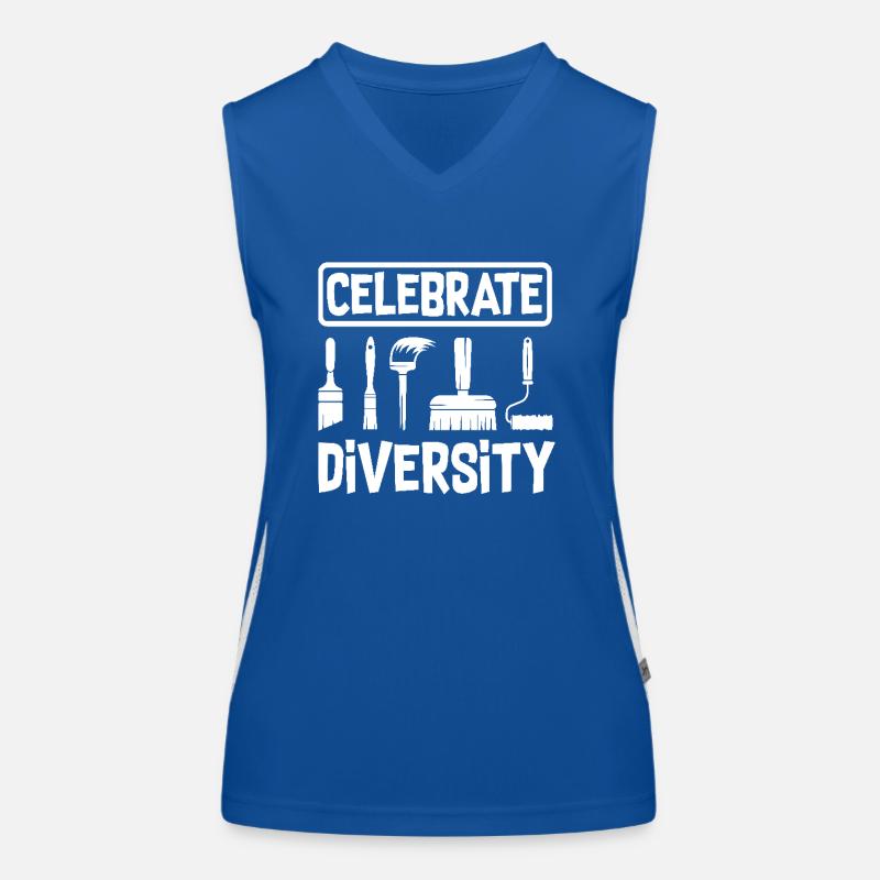 Painters Celebrate Diversity Creativity Women's Functional Contrast Tank Top