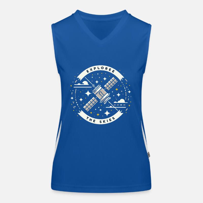 ERKUNDEN SIE DIE LÜFTE Funktionelles Kontrast-Tank Top für Frauen