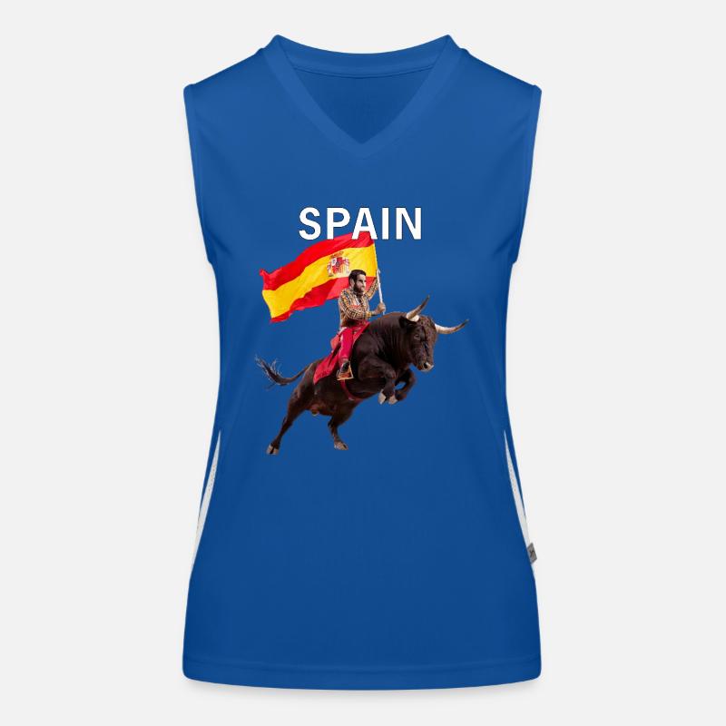 SPANIEN SPAIN Funktionelles Kontrast-Tank Top für Frauen