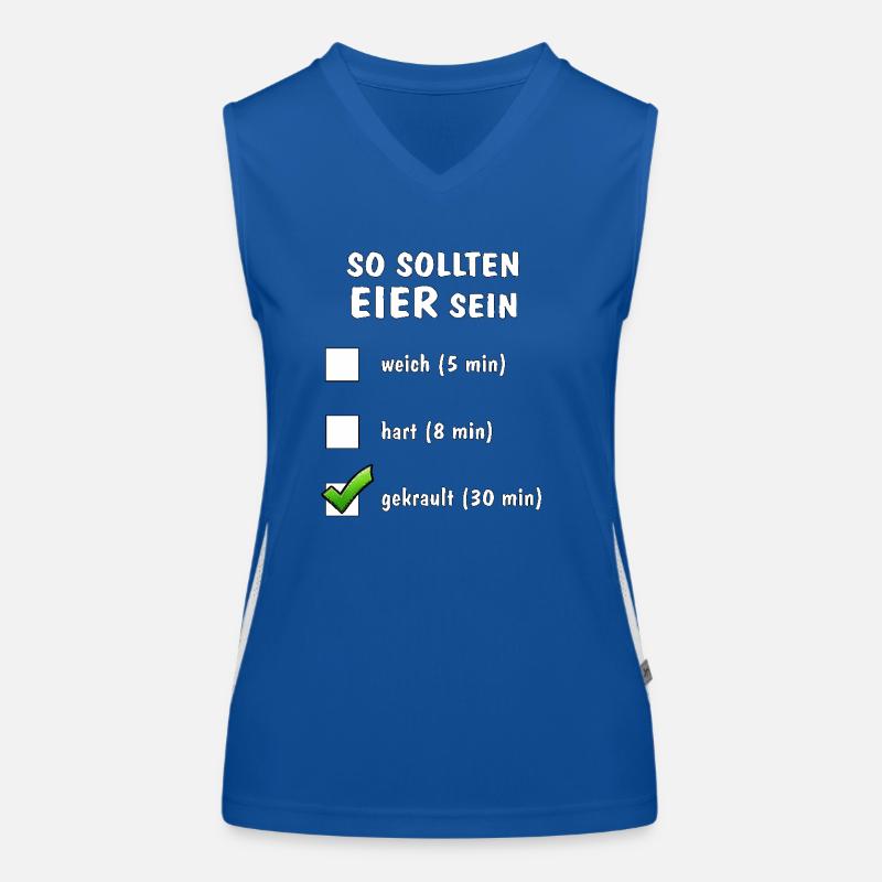 SO SOLLTEN EIER SEIN Funktionelles Kontrast-Tank Top für Frauen