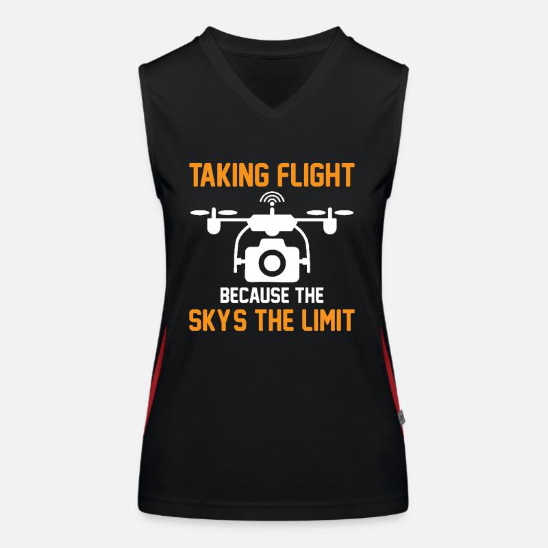 Drone Quadcopter Drone Pilot Women's Functional Contrast Tank Top