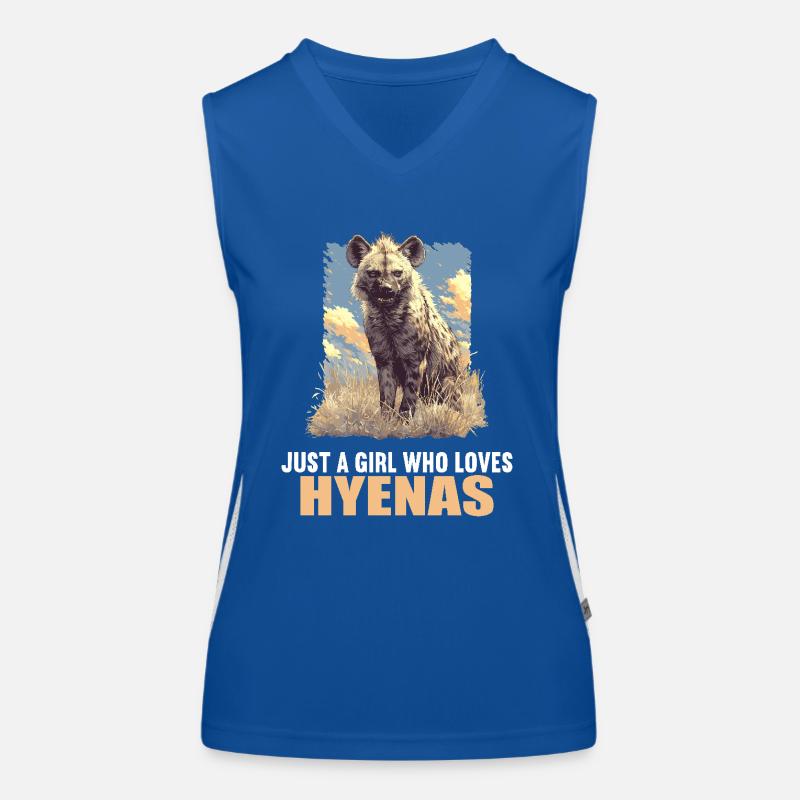 Hyänen Hyäne Funktionelles Kontrast-Tank Top für Frauen
