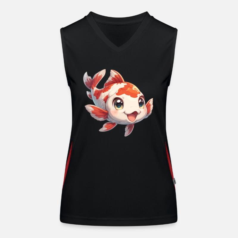 Koi Koi Carpe Débardeur respirant contrasté Femme