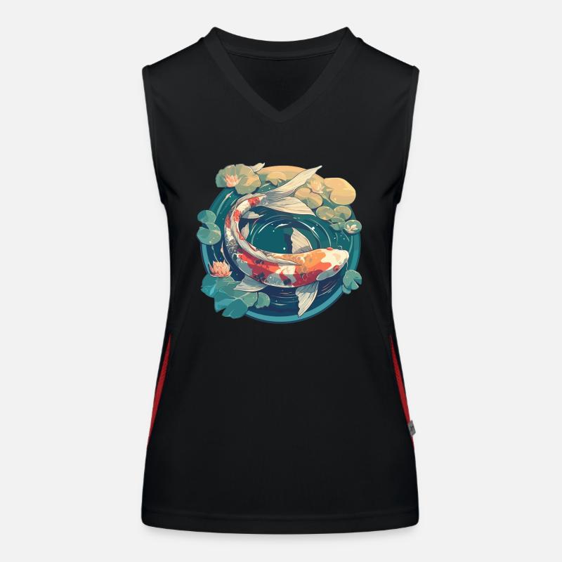 Koi Koi Carpe Débardeur respirant contrasté Femme