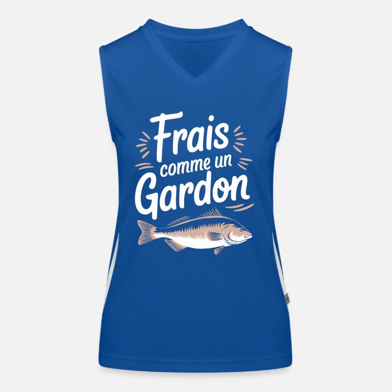 Frais comme un gardon Débardeur respirant contrasté Femme