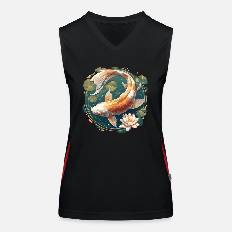 Koi Koi Carpe Débardeur respirant contrasté Femme