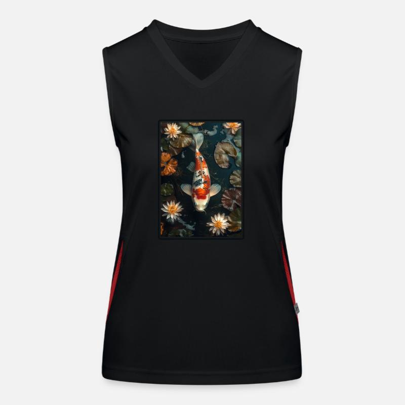 Koi Koi Carpe Débardeur respirant contrasté Femme