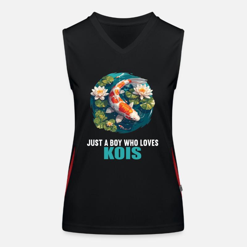 Koi Koi Carpe Débardeur respirant contrasté Femme