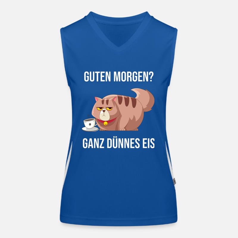 Bad Morning Very Thin Gift Idea Women's Functional Contrast Tank Top