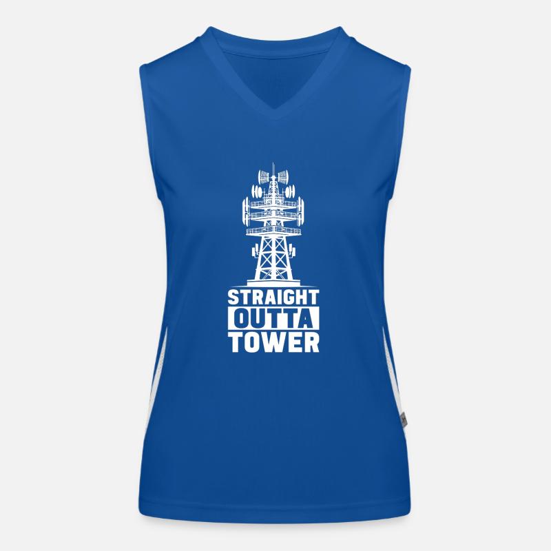 Industriekletterer Tower Climber Industrieklettern Funktionelles Kontrast-Tank Top für Frauen