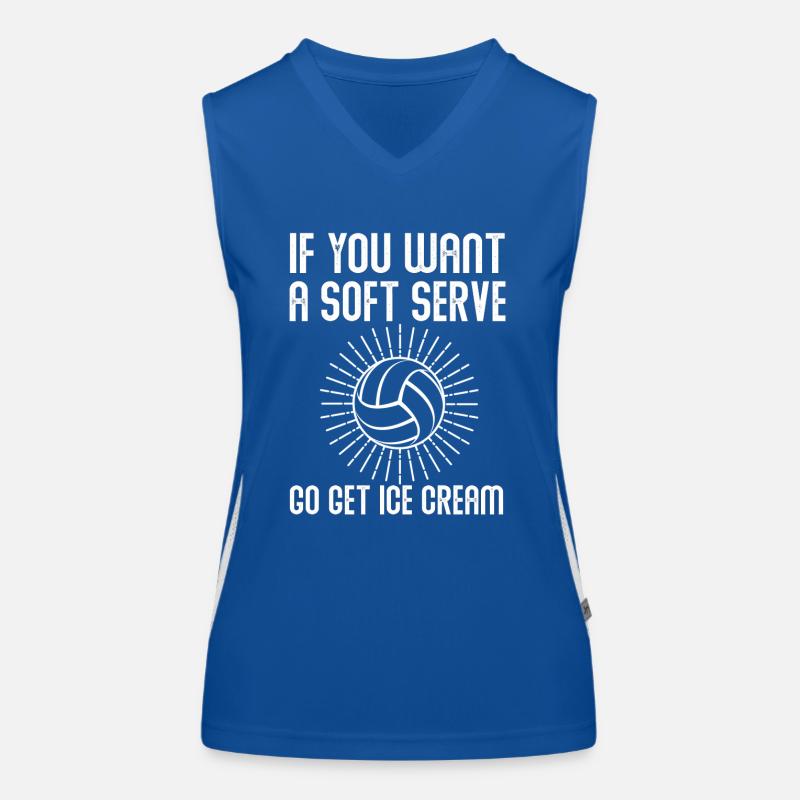 Wenn Sie ein Softeis wollen, holen Sie sich Eis Funktionelles Kontrast-Tank Top für Frauen