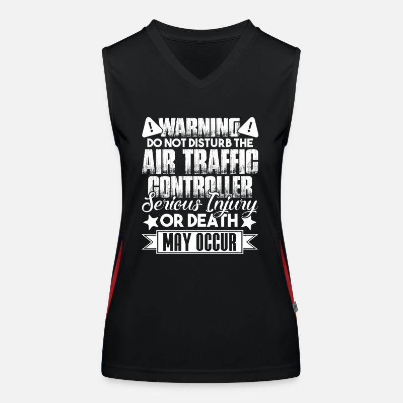 Don't Disturb Air Traffic Controller Women's Functional Contrast Tank Top