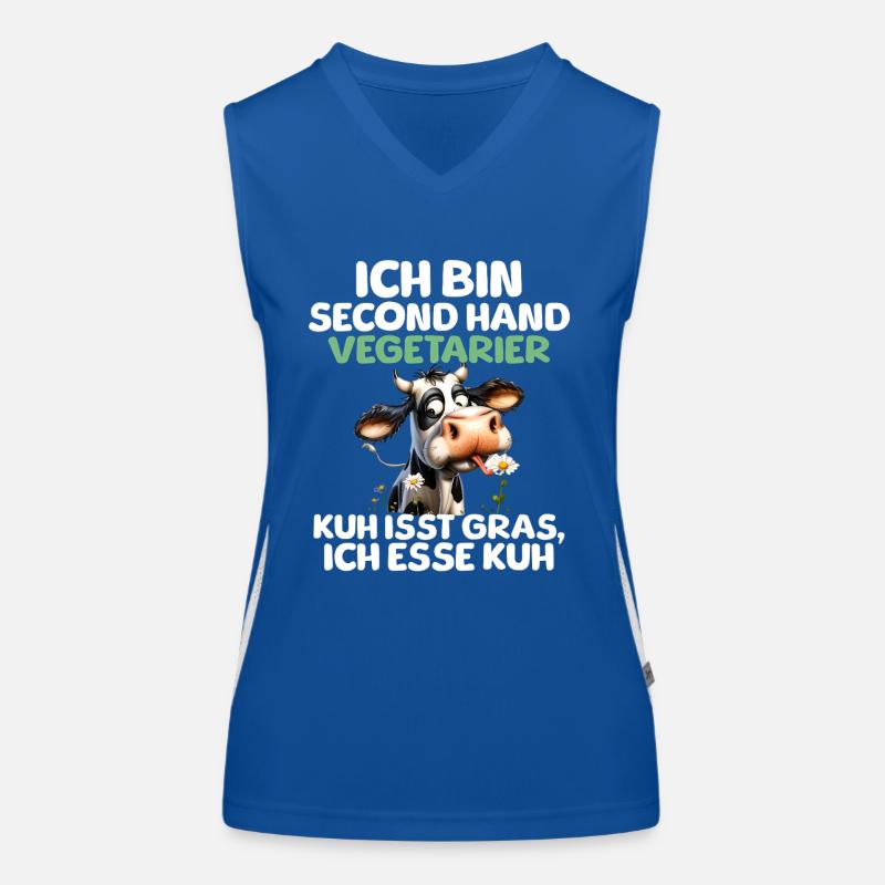 Second Hand Vegetarian Women's Functional Contrast Tank Top