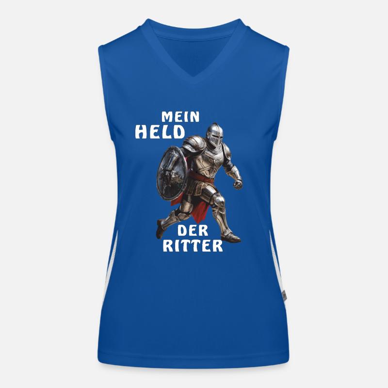 MEIN HELD DER RITTER Funktionelles Kontrast-Tank Top für Frauen