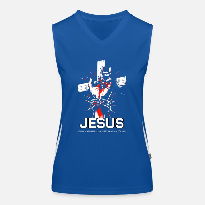 Jesus died for me Women's Functional Contrast Tank Top