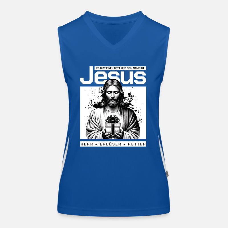Jesus Lord & Savior Women's Functional Contrast Tank Top