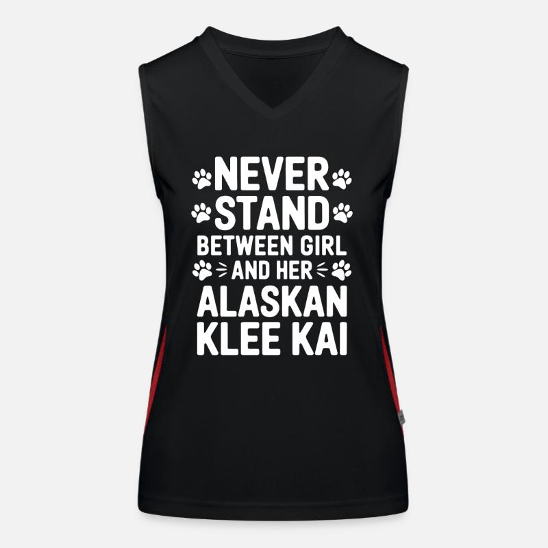 Alaskan Klee Kai Spruch Alaskan Klee Kai Geschenk Funktionelles Kontrast-Tank Top für Frauen