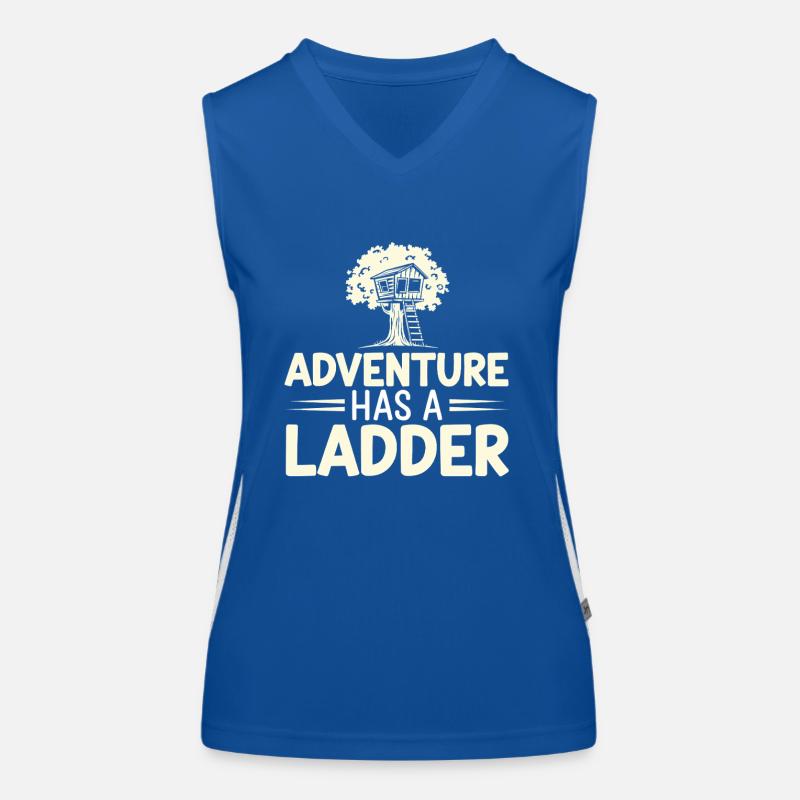 Constructeur de cabanes dans les arbres Construction de cabane dans les arbres Débardeur respirant contrasté Femme