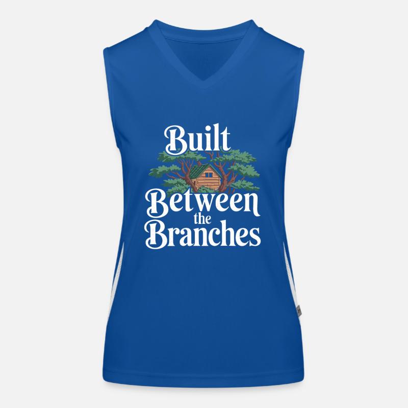 Treehouse builder DIY treehouse construction Women's Functional Contrast Tank Top